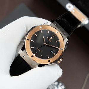 Đồng Hồ Hublot Classic Fusion Titanium King Gold Rep 11 Máy SW300 Dây Da Cá Sấu 42mm (2)