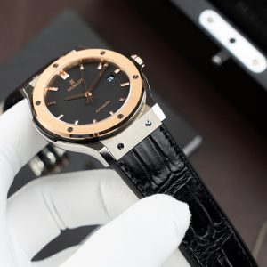 Đồng Hồ Hublot Classic Fusion Titanium King Gold Rep 11 Máy SW300 Dây Da Cá Sấu 42mm (2)