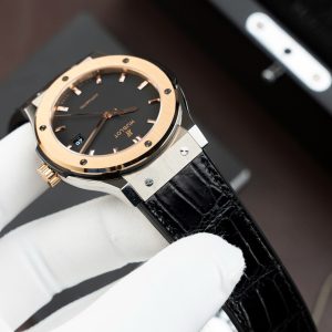 Đồng Hồ Hublot Classic Fusion Titanium King Gold Rep 11 Máy SW300 Dây Da Cá Sấu 42mm (2)
