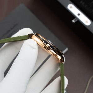 Đồng Hồ Hublot Rep 11 Classic Fusion King Gold Màu Xanh Lá Cây Máy SW300 Thuỵ Sỹ Dây Cao Su 42mm (2)