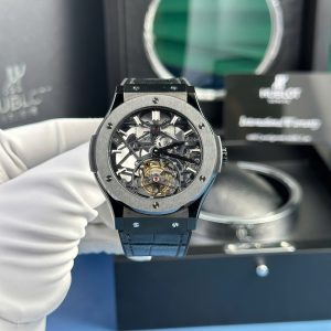 Đồng Hồ Hublot Replica 11 Classic Fusion Skeleton Tourbillon Vỏ Gốm Đen 45mm (1)