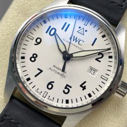 Đồng Hồ IWC Schaffhausen Pilot's Mark XX Mặt Số Trắng Replica Xưởng ZM 40mm (4)