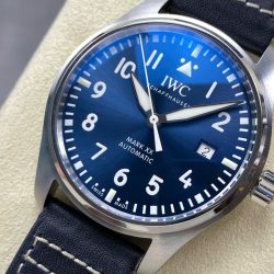 Đồng Hồ IWC Schaffhausen Pilot's Mark XX Mặt Xanh Dương Replica Xưởng ZM 40mm (2)