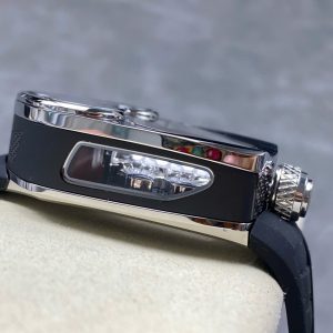 Đồng Hồ Jaboc & Co Bugatti Replica Cao Cấp Dây Cao Su Màu Đen 52x48mm