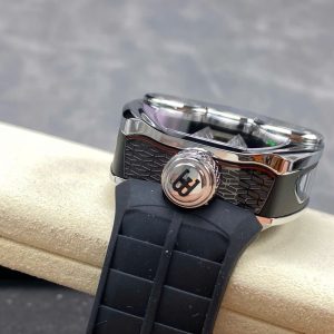 Đồng Hồ Jaboc & Co Bugatti Replica Cao Cấp Dây Cao Su Màu Đen 52x48mm