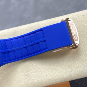 Đồng Hồ Jaboc & Co Bugatti Replica Cao Cấp Dây Cao Su Màu Xanh 52x44mm