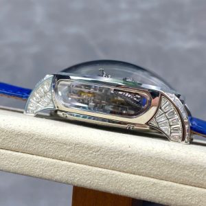 Đồng Hồ Jacob & Co Rồng Đen Replica Cao Cấp Nhất Dây Da Màu Xanh 45mm (10)