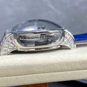 Đồng Hồ Jacob & Co Rồng Đen Replica Cao Cấp Nhất Dây Da Màu Xanh 45mm (10)