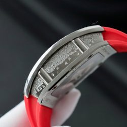 Đồng Hồ Nữ Richard Mille Màu Đỏ RM007 Chế Tác Đính Moissanite Hong Kong 36mm (2)