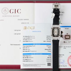 Đồng Hồ Nữ Richard Mille RM007 Chế Tác Đính Kim Cương Moissanite Hong Kong 36mm (2)