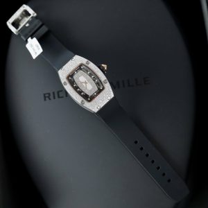 Đồng Hồ Nữ Richard Mille RM007 Chế Tác Đính Kim Cương Moissanite Hong Kong 36mm (2)