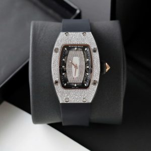 Đồng Hồ Nữ Richard Mille RM007 Chế Tác Đính Kim Cương Moissanite Hong Kong 36mm (2)