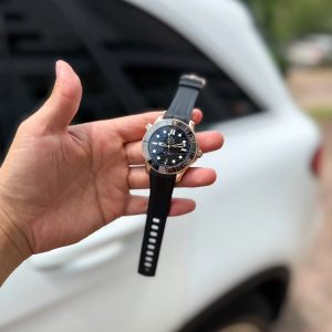 Đồng Hồ Omega Seamaster Diver 300M Sedna Replica 11 Mạ Vàng Hồng Mặt Đen 42mm (2)