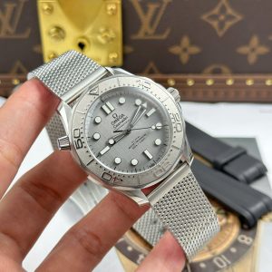 Đồng Hồ Omega Seamaster Diver 300m Replica 11 Màu Xám Xưởng VS 42mm (2)