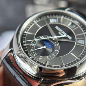Đồng Hồ Patek Philippe Complications 5205G Mặt Xám Rep 11 Cao Cấp Nhất 40mm (10)