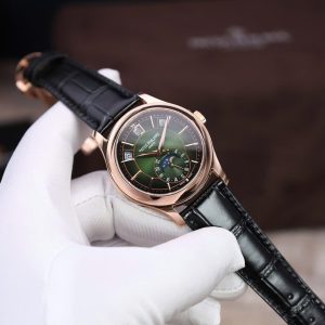 Đồng Hồ Patek Philippe Complications 5205R Bọc Vàng 18K Mặt Xanh Lá Cây 40mm (2)