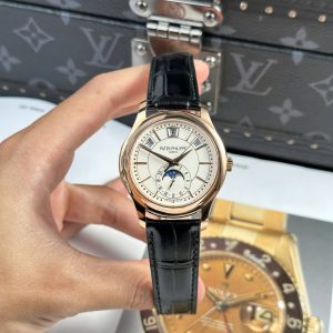 Đồng Hồ Patek Philippe Complications 5205R Mặt Trắng Rep 11 Cao Cấp Nhất 40mm (10)