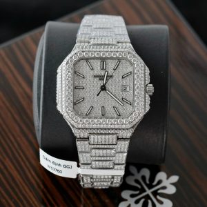 Đồng Hồ Patek Philippe Cubitus 5821 Chế Tác Full Kim Cương Moissanite Hong Kong 45mm (2)