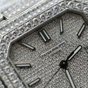 Đồng Hồ Patek Philippe Cubitus 5821 Chế Tác Full Kim Cương Moissanite Hong Kong 45mm (2)