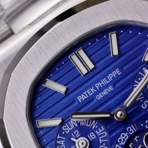 Đồng Hồ Patek Philippe Nautilus 5740 Chế Tác Nam Mặt Xanh Dương Dây Kim Loại 40mm (2)