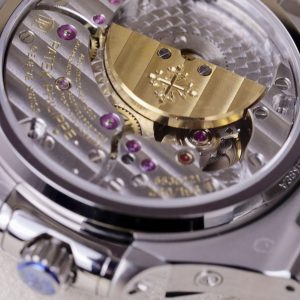 Đồng Hồ Patek Philippe Nautilus 5740 Chế Tác Nam Mặt Xanh Dương Dây Kim Loại 40mm (2)