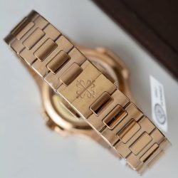 Đồng Hồ Patek Philippe Nautilus 7118 Nữ Chế Tác Bọc Vàng Thật Đính Moissante Xưởng 3K 35 (1)