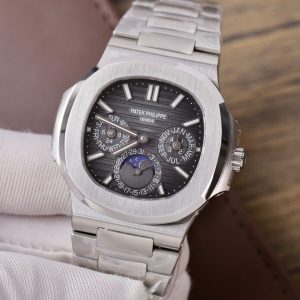 Đồng Hồ Patek Philippe Replica 11 Nautilus 5740 Nam Mặt Xám Dây Kim Loại 40mm (2)