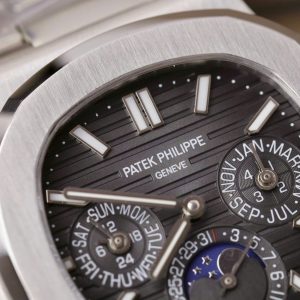 Đồng Hồ Patek Philippe Replica 11 Nautilus 5740 Nam Mặt Xám Dây Kim Loại 40mm (2)