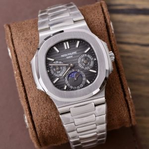 Đồng Hồ Patek Philippe Replica 11 Nautilus 5740 Nam Mặt Xám Dây Kim Loại 40mm (2)