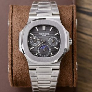 Đồng Hồ Patek Philippe Replica 11 Nautilus 5740 Nam Mặt Xám Dây Kim Loại 40mm (2)