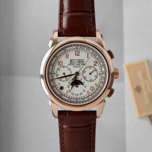 Đồng Hồ Patek Phillipe Replica 11 Perpetal Calendar 5270 Mặt Trắng Dây Da 41mm (2)