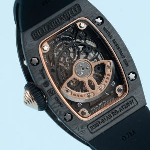 Đồng Hồ Richard Mille RM07-01 Fake 11 Vỏ Carbon Dây Cao Su Đen 36mm (1)