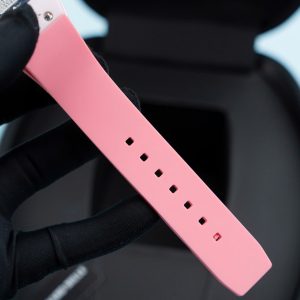 Đồng Hồ Richard Mille RM07-01 Fake 11 Vỏ Ceramic Dây Cao Su Màu Hồng 36mm (2)