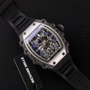 Đồng Hồ Richard Mille RM21-01 Tourbillon Replica 11 Dây Cao Su 45mm (2)