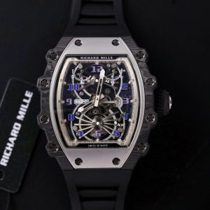 Đồng Hồ Richard Mille RM21-01 Tourbillon Replica 11 Dây Cao Su 45mm (2)