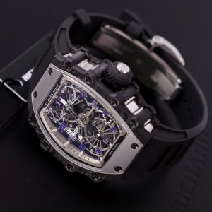 Đồng Hồ Richard Mille RM21-01 Tourbillon Replica 11 Dây Cao Su 45mm (2)