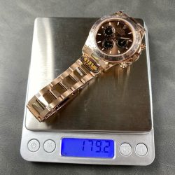 Đồng Hồ Rolex Cosmograph Daytona M116505BRWTBAR Chế Tác Nặng 180 Grams Xưởng QF 40mm (1)