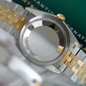Đồng Hồ Rolex DateJust 126231 Màu Demi Mặt Xếp Gạch Màu Vàng Xưởng VS 36mm (2)