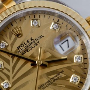 Đồng Hồ Rolex DateJust 126233 Replica 11 Mặt Lá Cây Nhiệt Đới Xưởng VS 36mm (2)