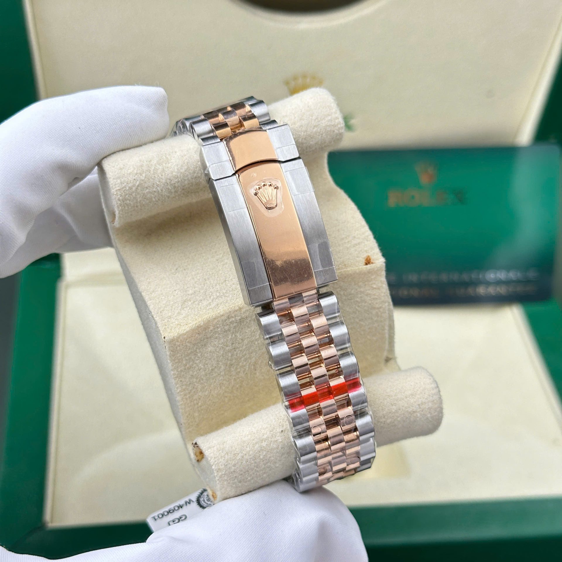 Đồng Hồ Rolex DateJust 126331 Bọc Vàng Thật Mặt Xám Gấp Nếp Nhà Máy GM V5 41mm (8)