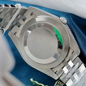 Đồng Hồ Rolex DateJust Chế Tác Hồng Ngọc + Kim Cương Moissanite Hong Kong 41mm (2)