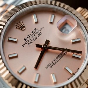 Đồng Hồ Rolex DateJust Chế Tác Mặt Hồng Cọc Số Dạ Quang Xưởng THB 31mm (2)