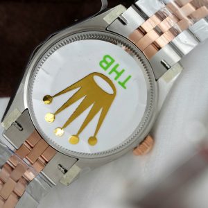 Đồng Hồ Rolex DateJust Chế Tác Mặt Hồng Cọc Số Dạ Quang Xưởng THB 31mm (2)