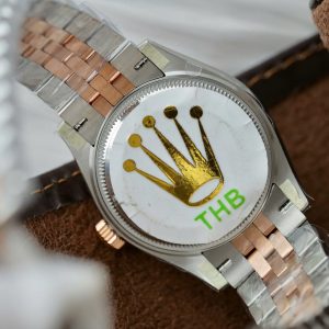 Đồng Hồ Rolex DateJust Chế Tác Mặt Xám Cọc Số Dạ Quang Xưởng THB 31mm (2)