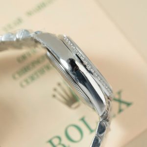 Đồng Hồ Rolex DateJust Lady Replica Cao Cấp Mặt Xám Cọc Số Đính Đá 31mm (2)