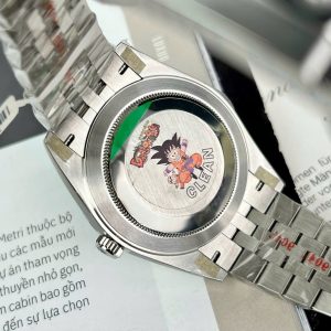 Đồng Hồ Rolex DateJust Mặt Xanh Lá Cây Chế Tác Viền Đính Kim Cương Nhân Tạo 41mm (2)