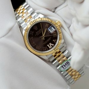 Đồng Hồ Rolex DateJust Nữ Rep Cao Cấp Cọc Số La Mã Xưởng THB 31mm (2)