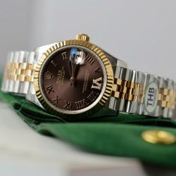Đồng Hồ Rolex DateJust Nữ Rep Cao Cấp Cọc Số La Mã Xưởng THB 31mm (2)