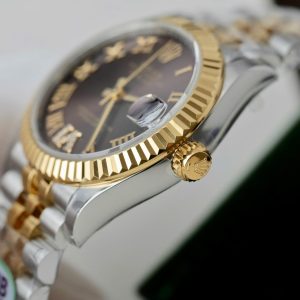 Đồng Hồ Rolex DateJust Nữ Rep Cao Cấp Cọc Số La Mã Xưởng THB 31mm (2)