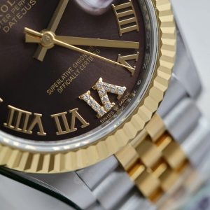 Đồng Hồ Rolex DateJust Nữ Rep Cao Cấp Cọc Số La Mã Xưởng THB 31mm (2)